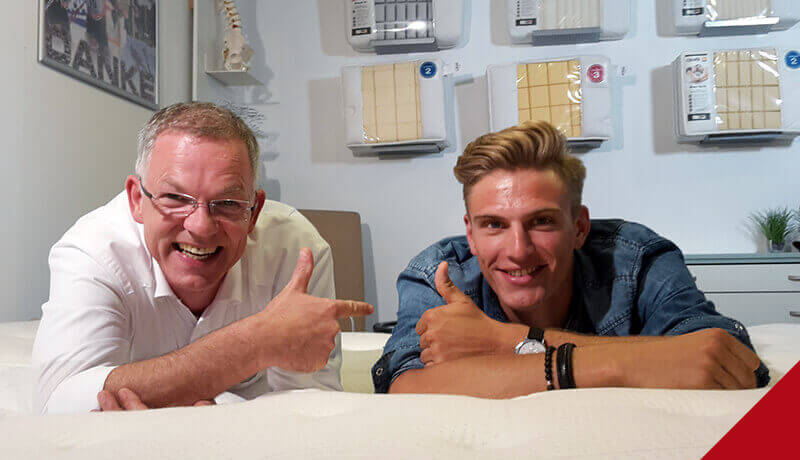 Radrennfahrer Marcel Kittel mit Klaus Kieppe